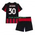 Camisola AC Milan Ardon Jashari 30 Criança Equipamento Primeiro 2025-2026 Manga Curta